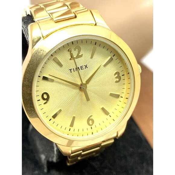 Timex Women's Watch TW2V36000 Quartz Gold Stainless Steel 32mm - Picture 1 of 13